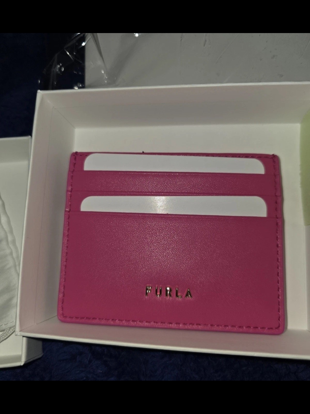 Furla Bright Pink Leather Womens IdDocument Holder Card Holder Full Inclusion